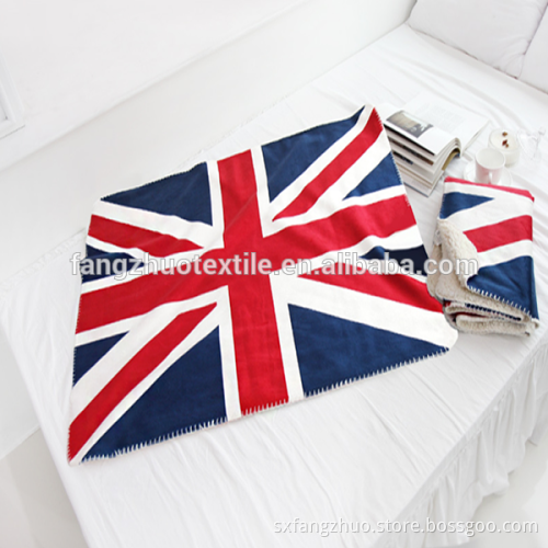 oversized USA flag coral fleece throw blanket 60*80inch